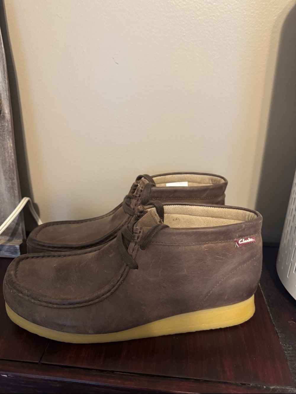 Clarks Originals Wallabee Boots Brown Leather Crepe Sole  Men’s Size 10.5 - Picture 8 of 9